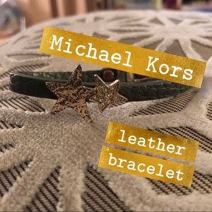 Michael Kors Leather Bracelet w Magnetic Closure
